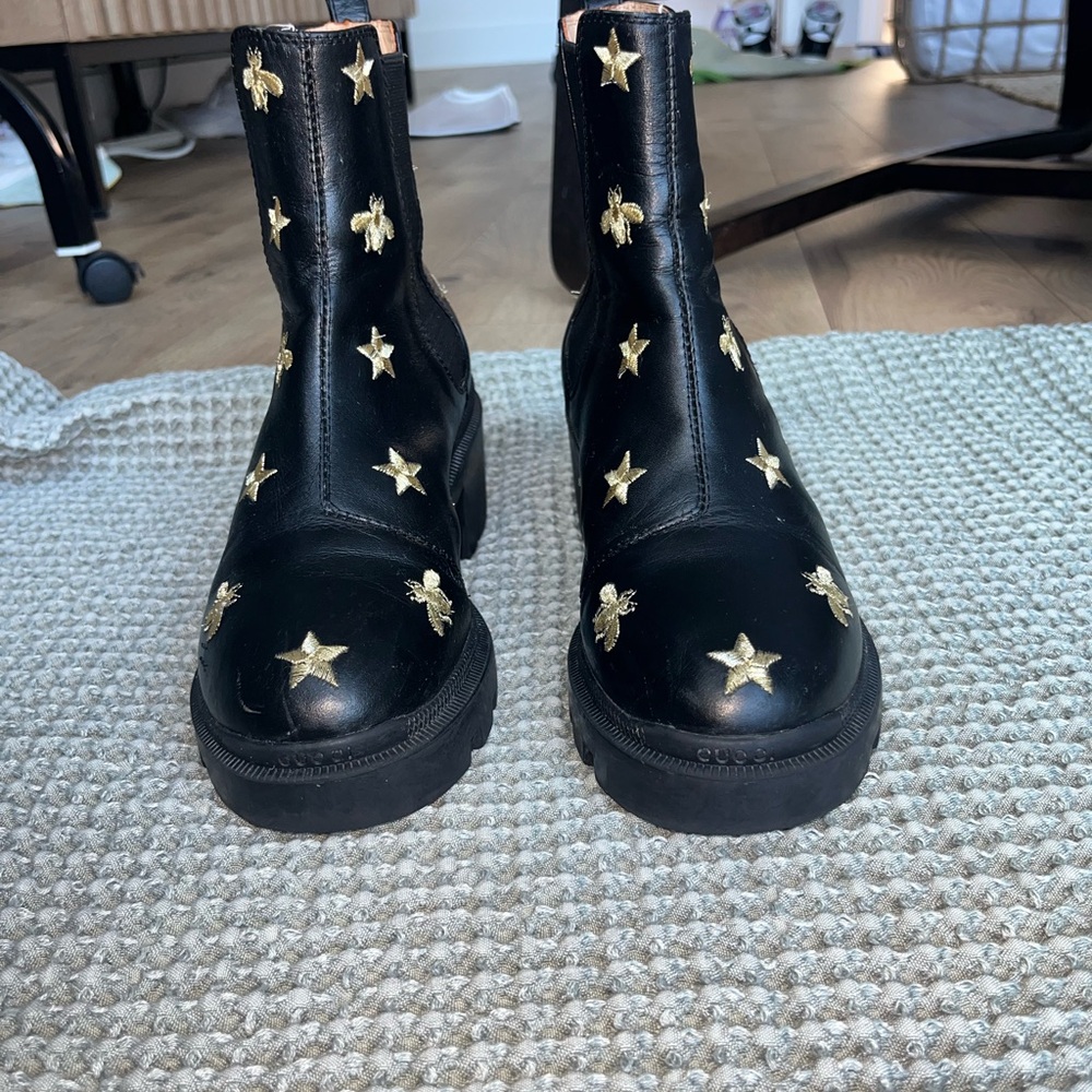 Gucci Boots with Bees and Stars - Picture 4 of 7